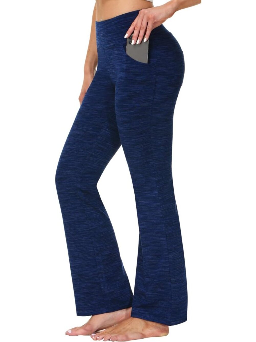 High Waist Bootcut Yoga Pants for Women - Flare Leggings with Pockets, Workout